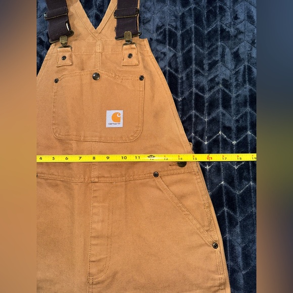 Carhartt Overalls Bibs Double Knee Kids Youth Chore Workwear Farm Utility Sz 10 - Picture 10 of 14